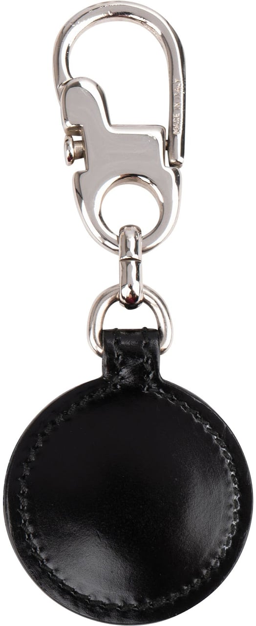 Gucci Patent Leather G Emblem Keychain Key Holder Zwart