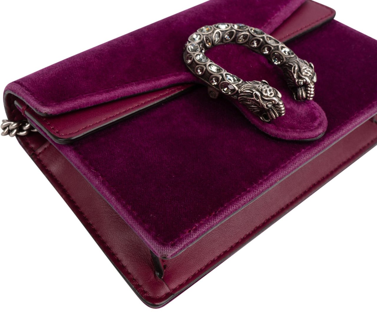 Gucci Velvet Dionysus Super Mini Crossbody Bag Roze