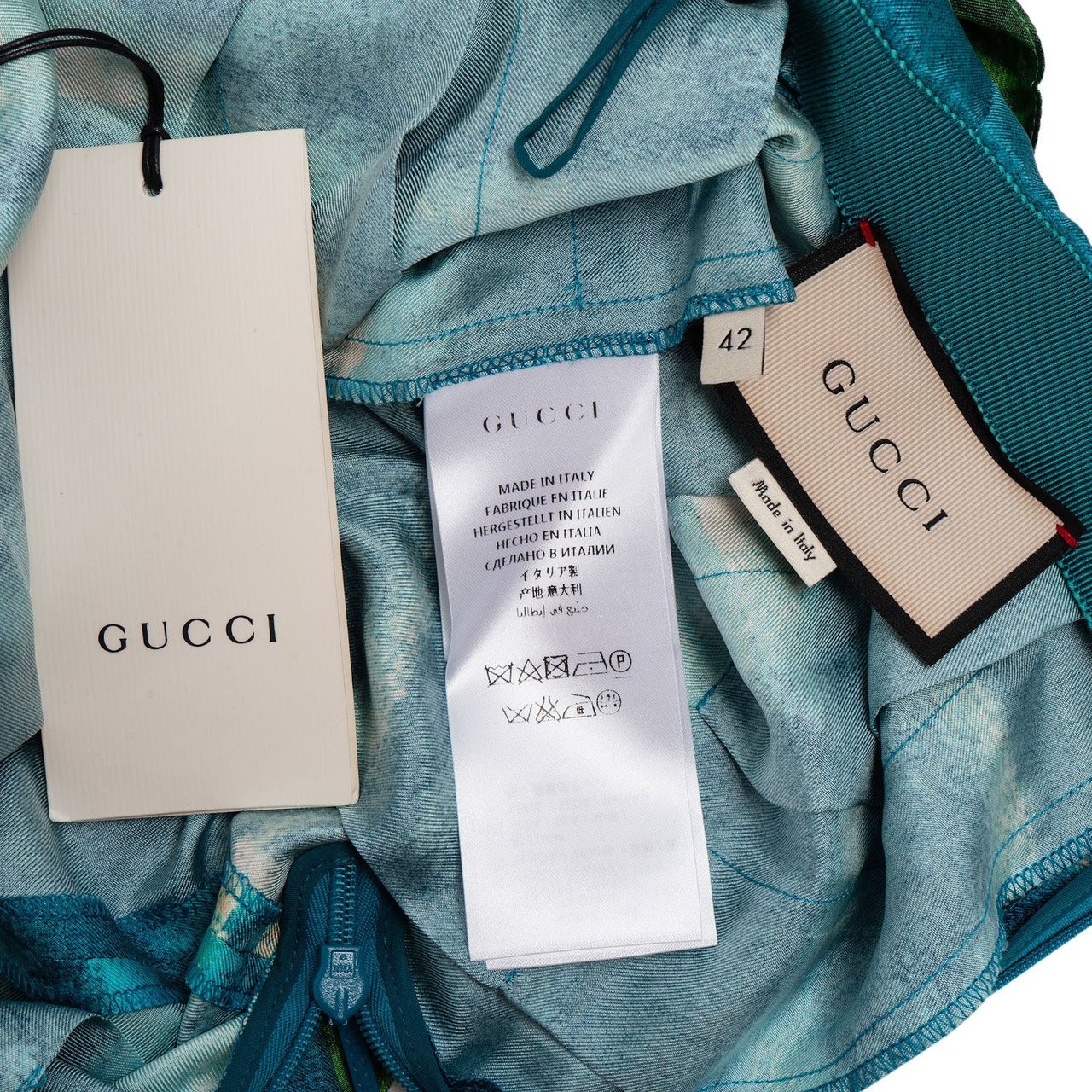 Gucci Multicolor Vita Garden Print Silk Skirt (IT42) Divers