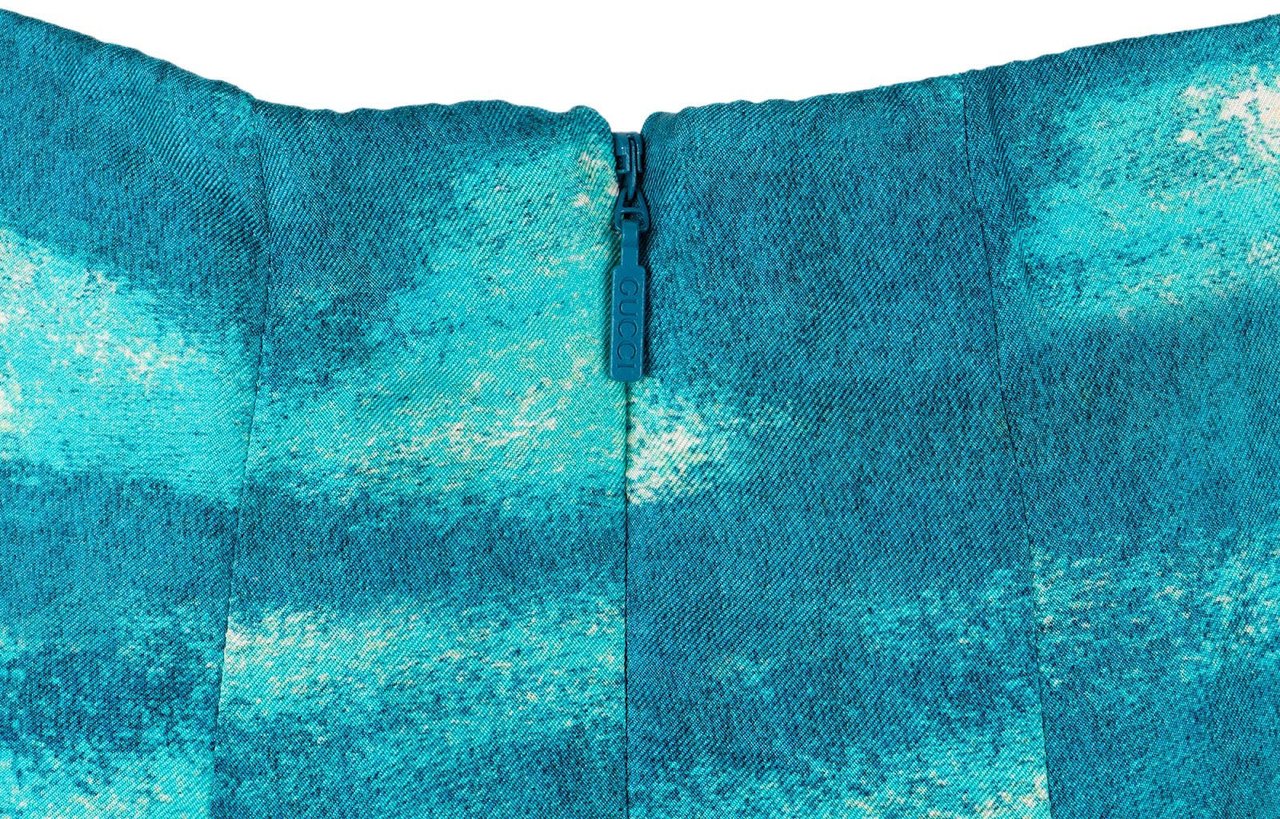Gucci Multicolor Vita Garden Print Silk Skirt (IT42) Divers