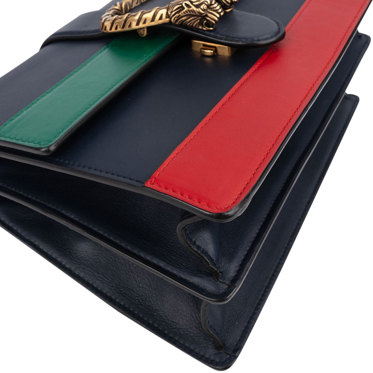 Gucci Multicolor Leather Dionysus Bamboo Top Handle Handbag Divers