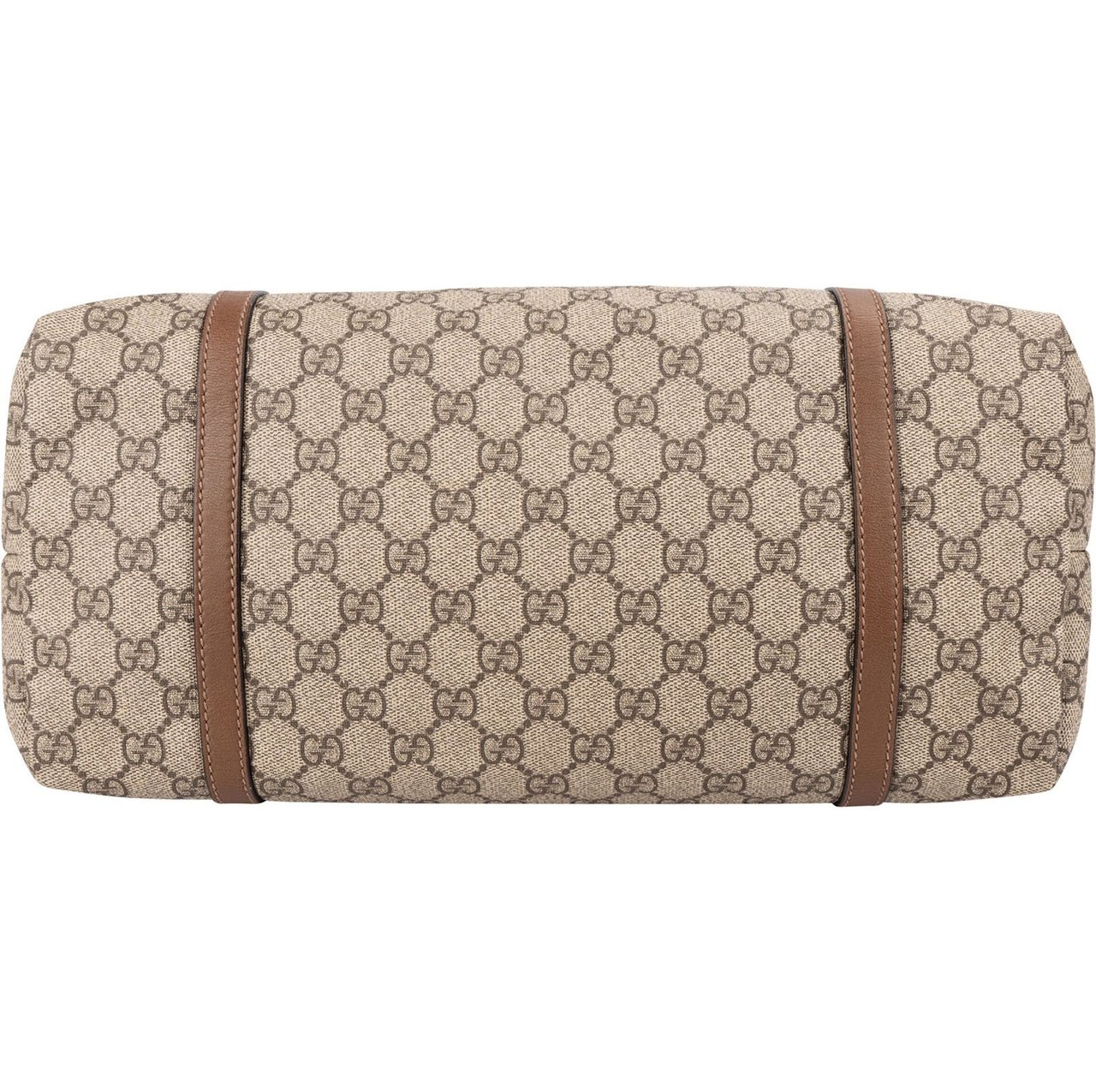 Gucci Monogram GG Supreme Tote Shopper Shoulder Bag Beige