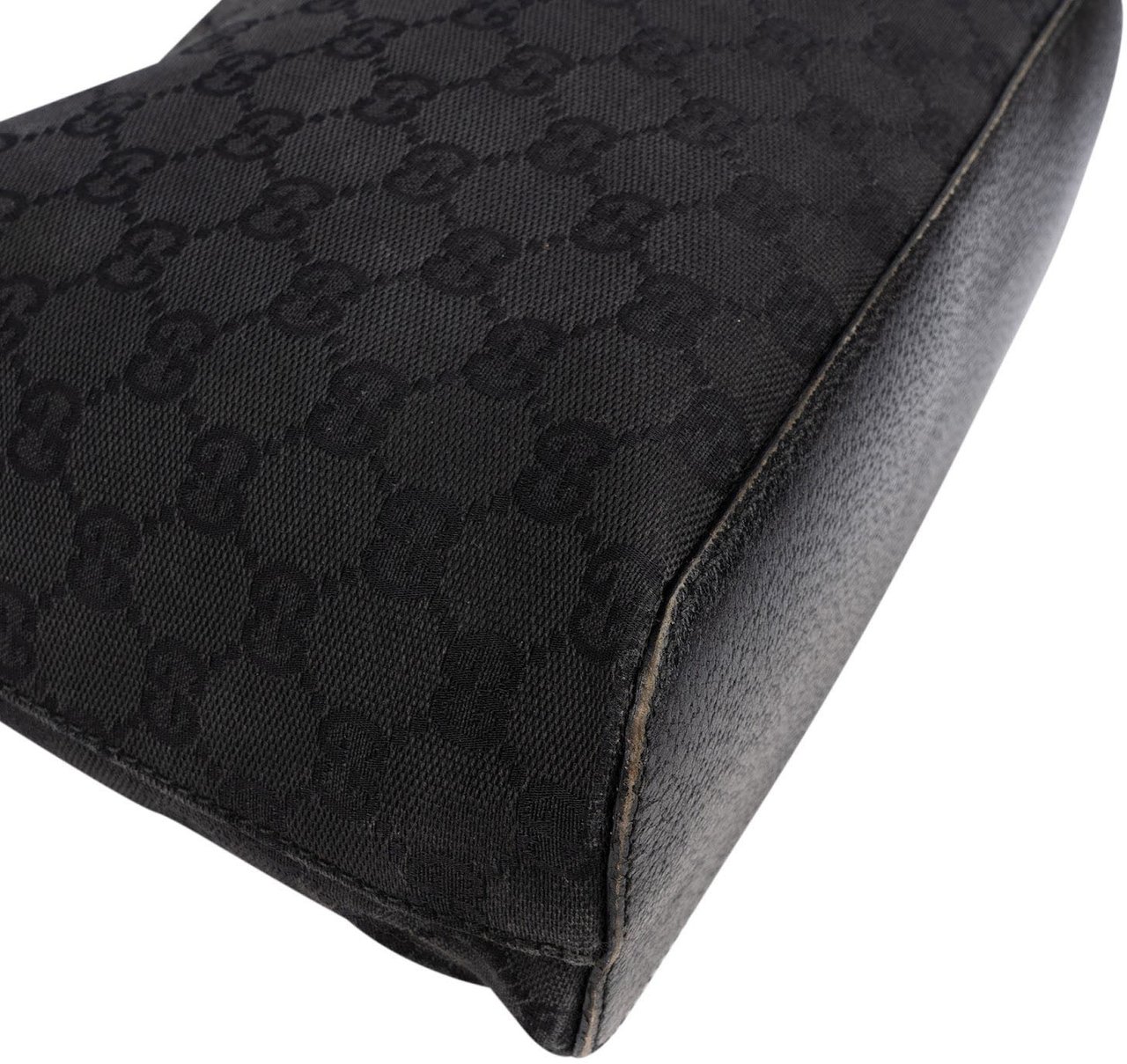 Gucci Monogram GG Canvas Abbey Small Shoulder Bag Zwart