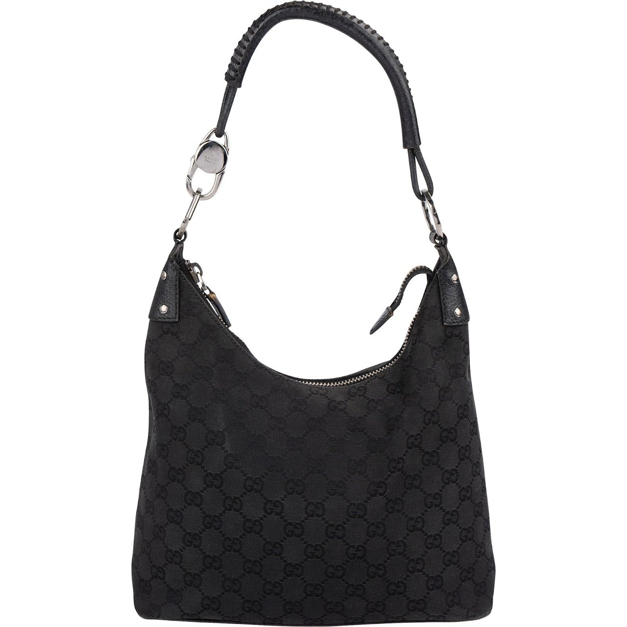 Gucci Monogram GG Canvas Abbey Small Shoulder Bag Zwart