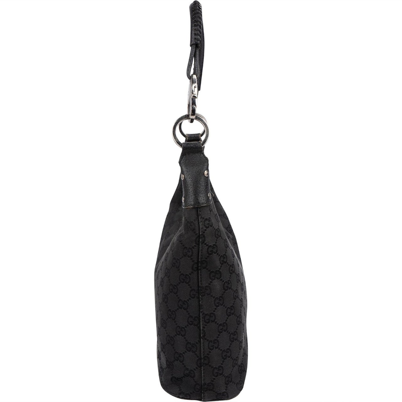 Gucci Monogram GG Canvas Abbey Small Shoulder Bag Zwart