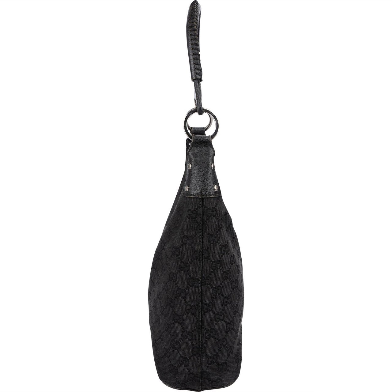 Gucci Monogram GG Canvas Abbey Small Shoulder Bag Zwart