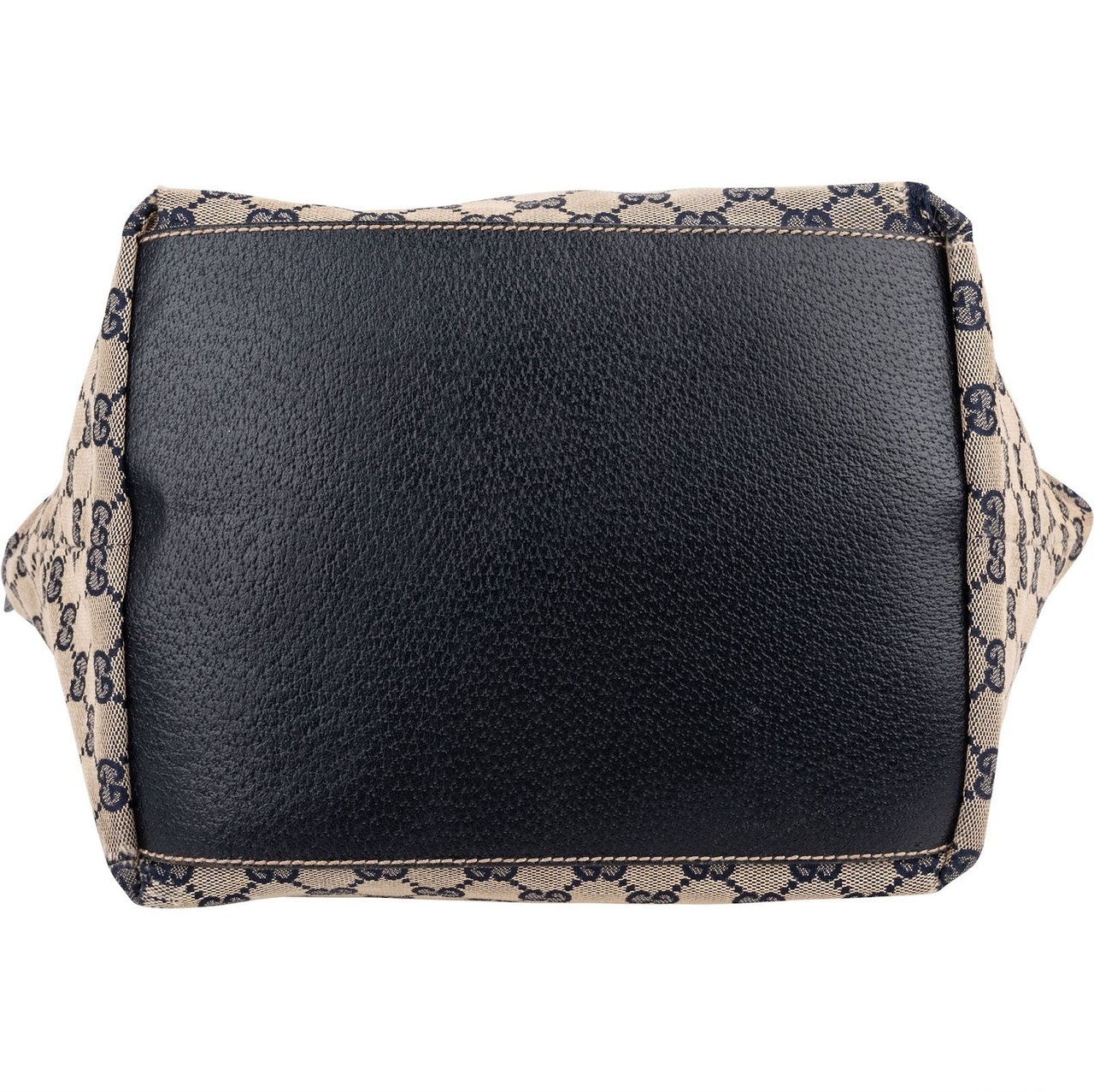 Gucci Monogram GG Canvas Web Handle Tote Shopper Shoulder Bag Blauw