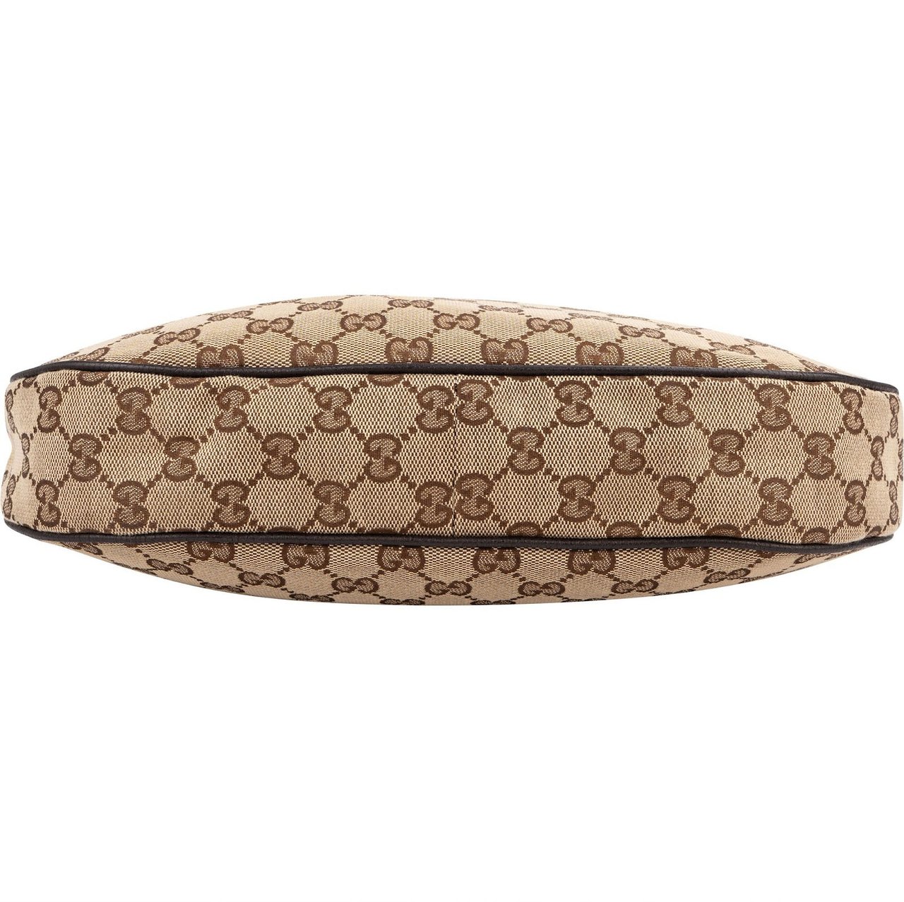 Gucci Monogram GG Canvas Messenger Crossbody Bag Beige