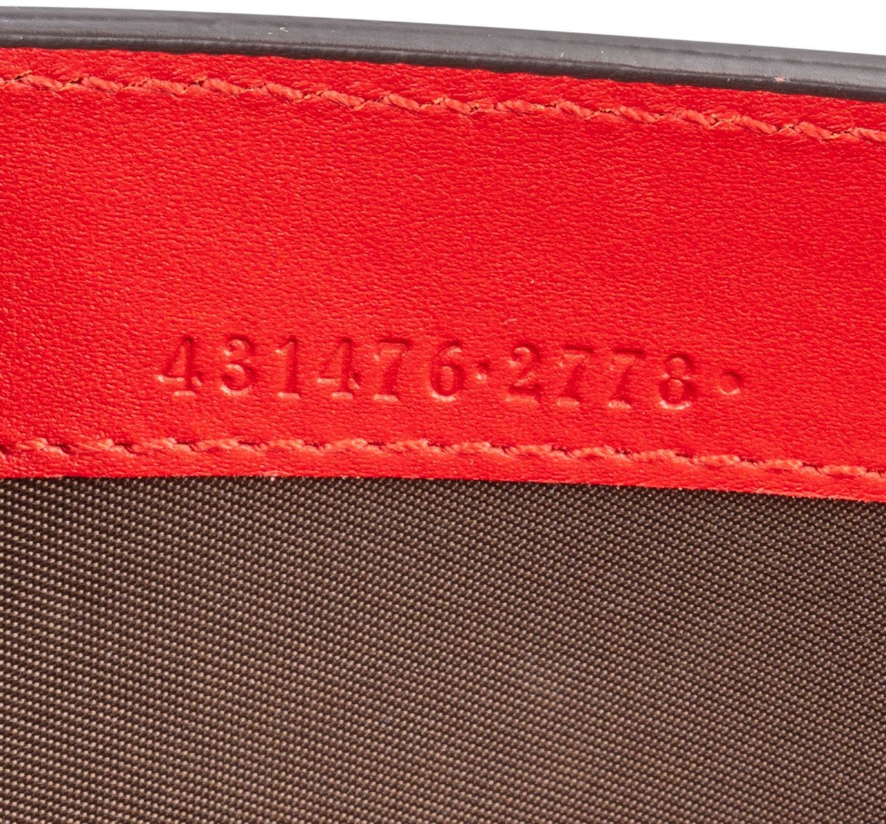 Gucci Monogram GG Supreme Pearl Studded Wallet Clutch Beige
