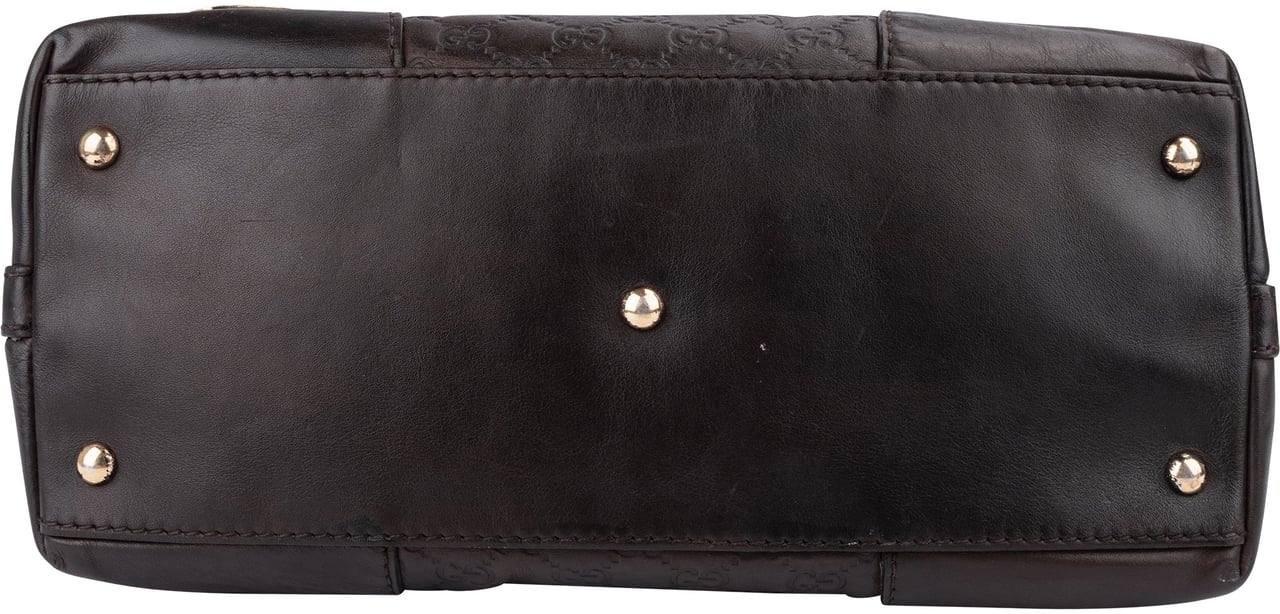 Gucci Guccissima Leather Lovely Heart Shoulder Bag Bruin