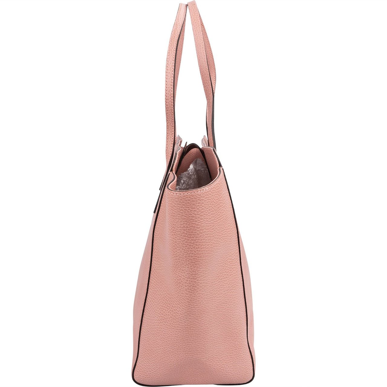 Gucci Pebbled Leather Swing Shopper Shoulder Bag Rood