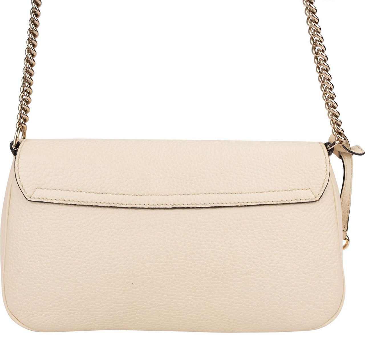 Gucci Leather Soho Chain Shoulder Crossbody Bag Wit
