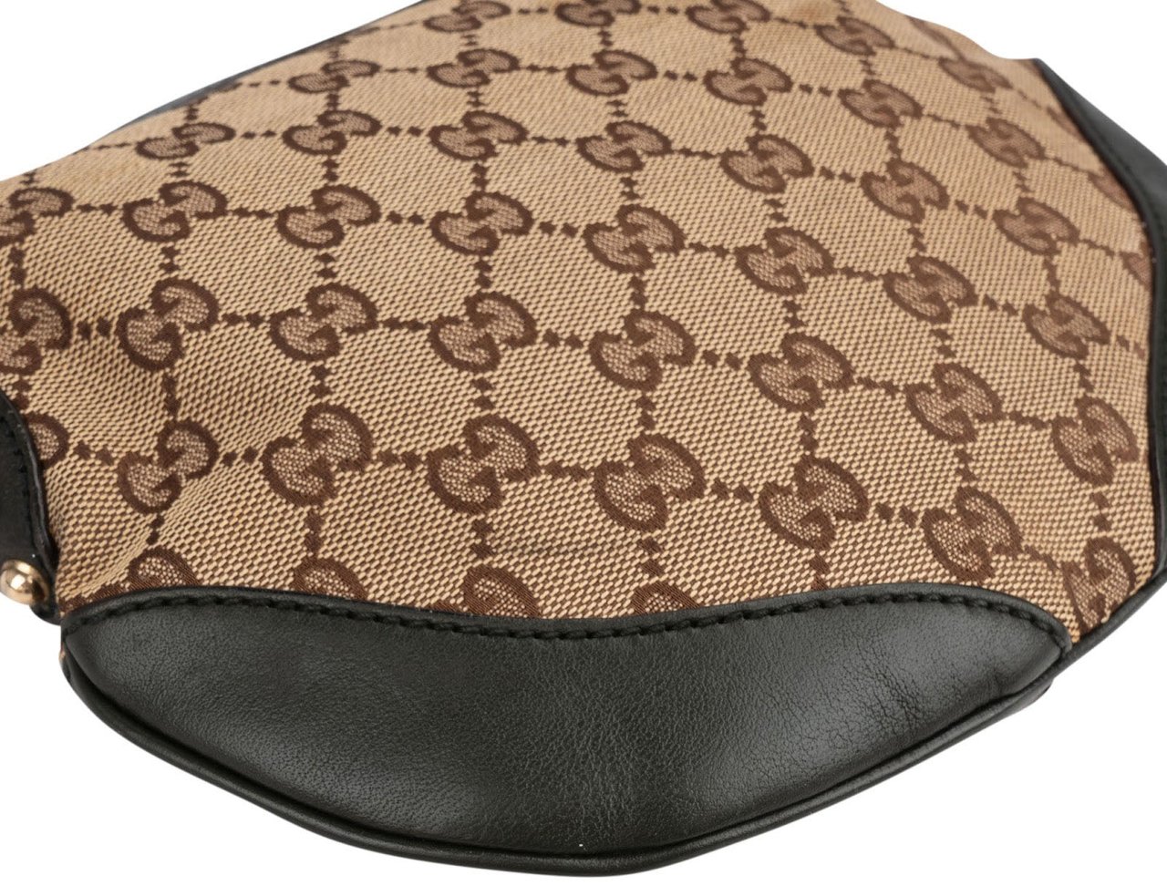 Gucci Monogram GG Canvas Studded Pelham Shoulder Bag Beige