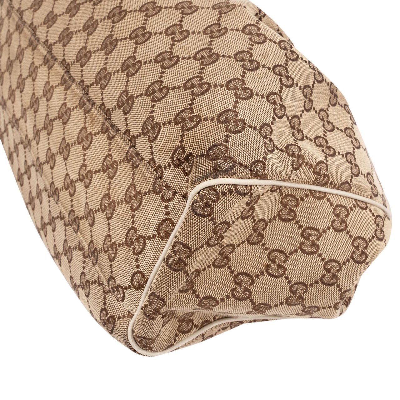 Gucci Monogram GG Canvas Sukey Handbag Beige