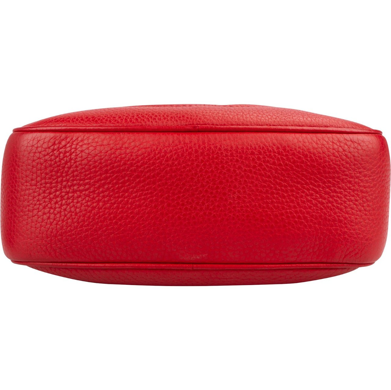 Gucci Red Grained leather GG Soho Disco Crossbody Bag Rood