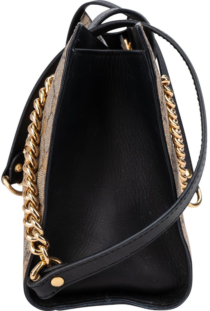 Gucci Monogram GG Supreme Canvas Padlock Bees Print Shoulder Bag Divers