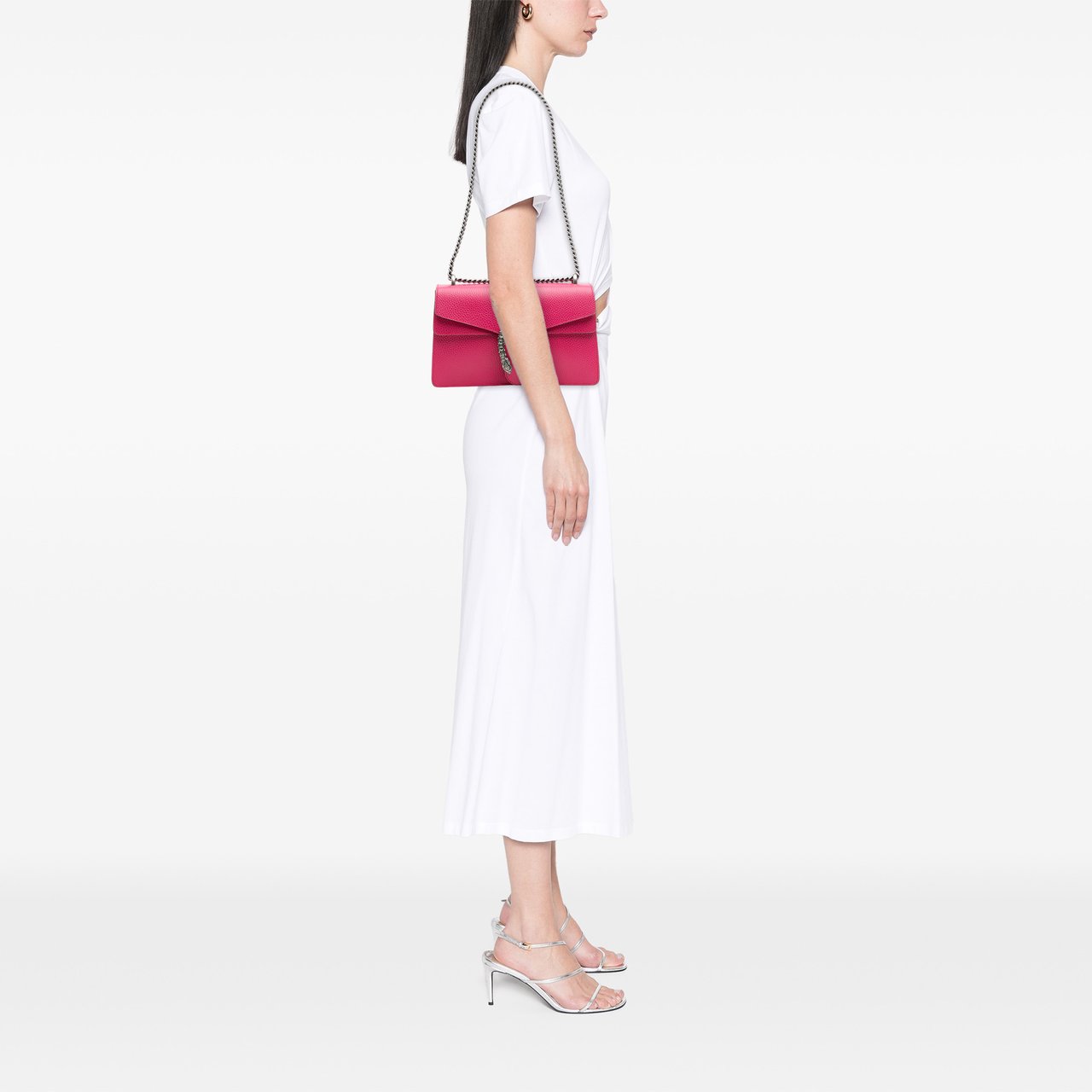 Gucci Small Leather Dionysus Shoulder Bag Roze