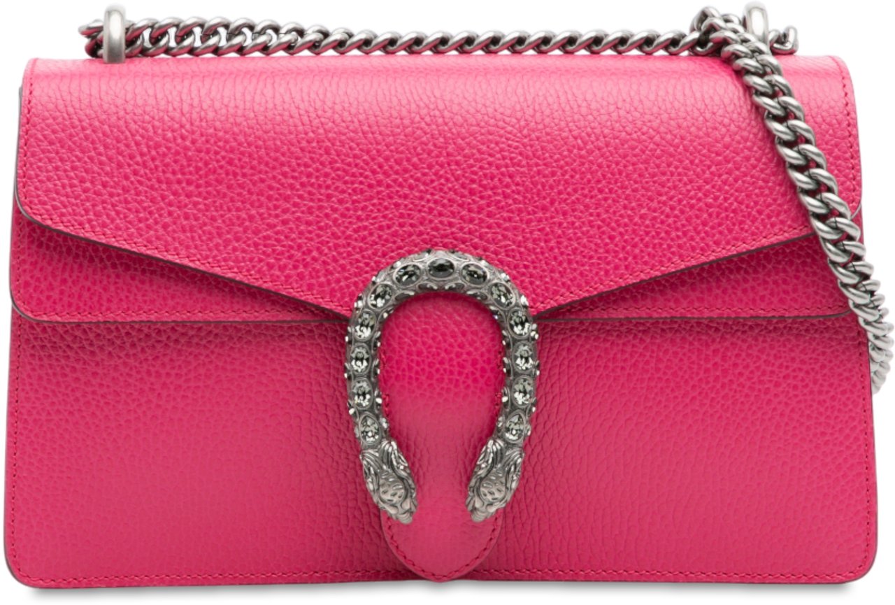Gucci Small Leather Dionysus Shoulder Bag Roze