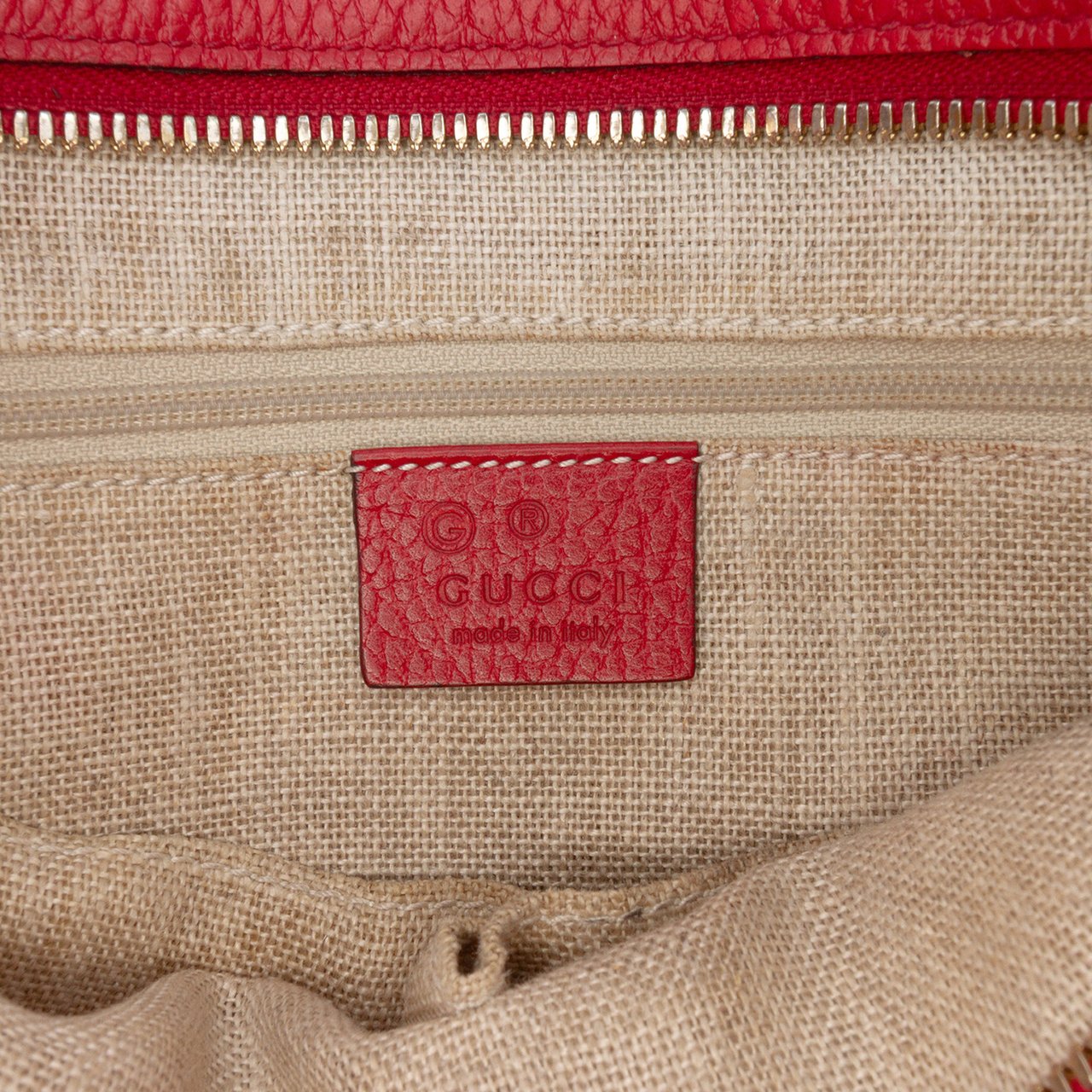 Gucci Small GG Canvas Bree Satchel Bruin