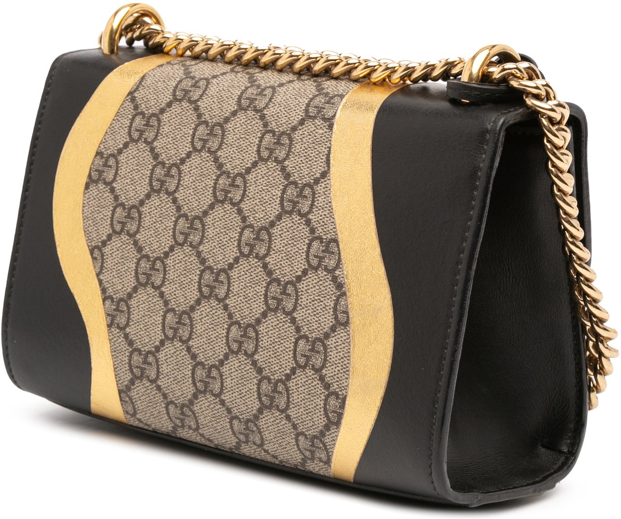 Gucci Small GG Supreme Osiride Padlock Crossbody Bruin
