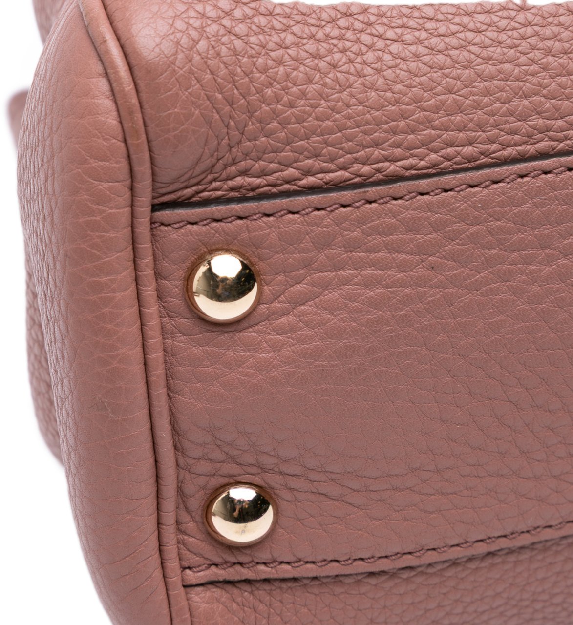 Gucci Small Calfskin Bamboo Shopper Satchel Bruin