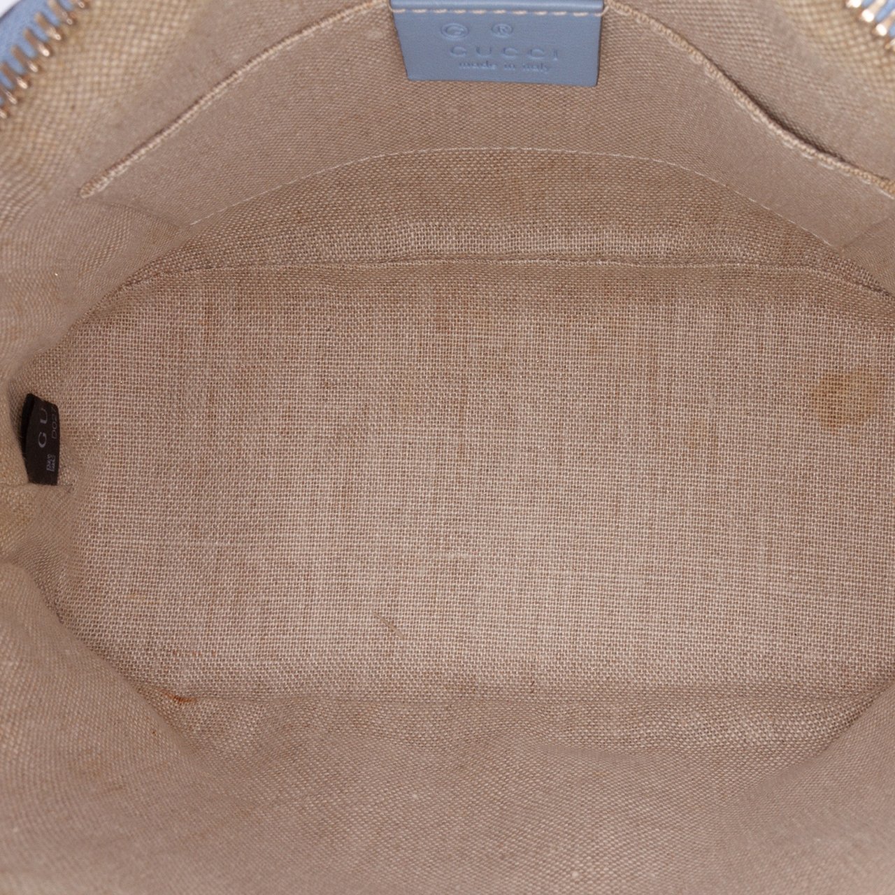 Gucci Mini Microguccissima Dome Satchel Blauw