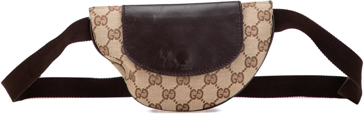 Gucci GG Canvas Belt Bag Bruin