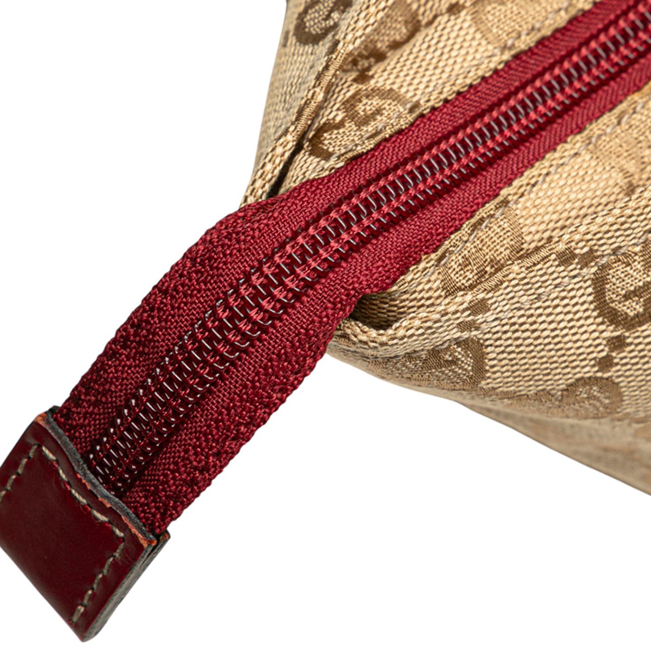 Gucci GG Canvas Web Handbag Bruin