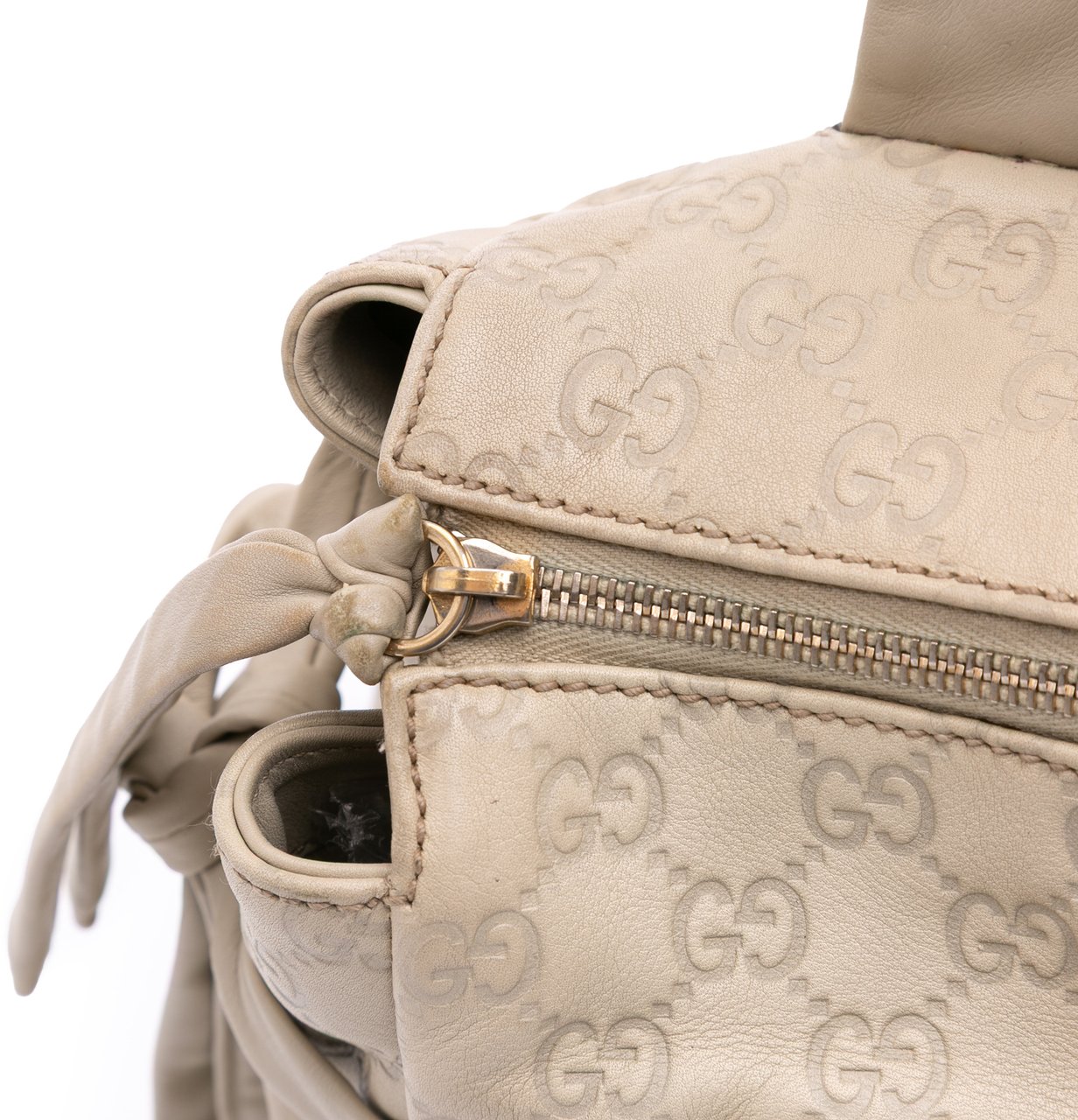 Gucci Medium Guccissima Hysteria Tote Bruin