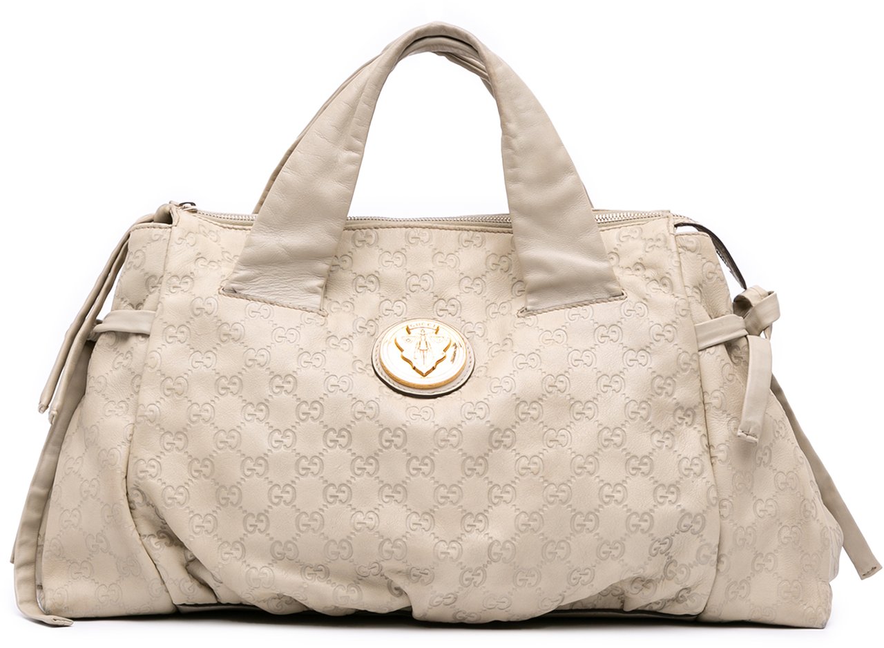 Gucci Medium Guccissima Hysteria Tote Bruin