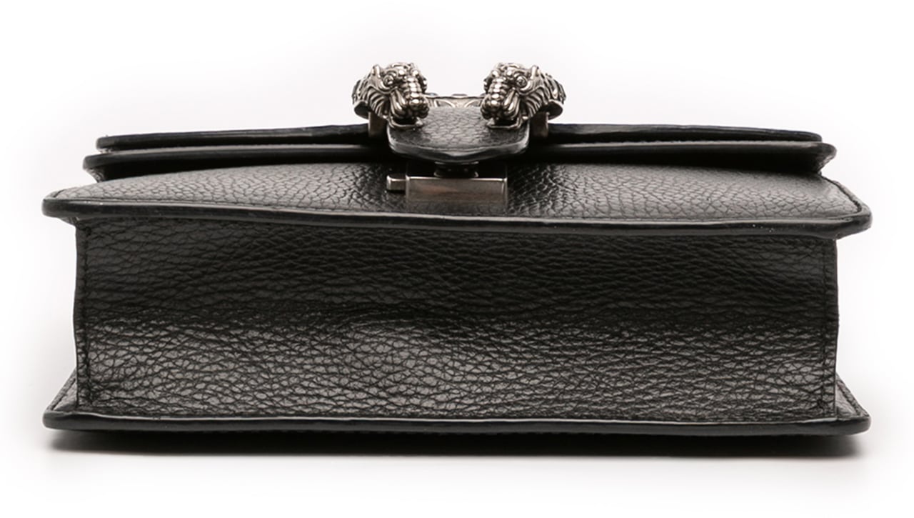 Gucci Small Leather Dionysus  Crossbody Zwart