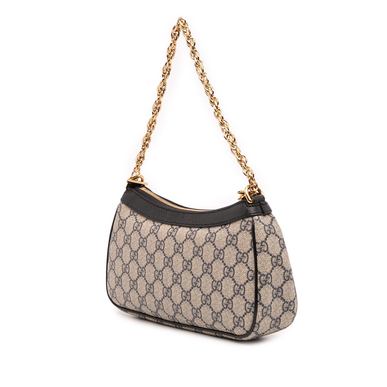 Gucci Small GG Supreme Ophidia Web Satchel Bruin