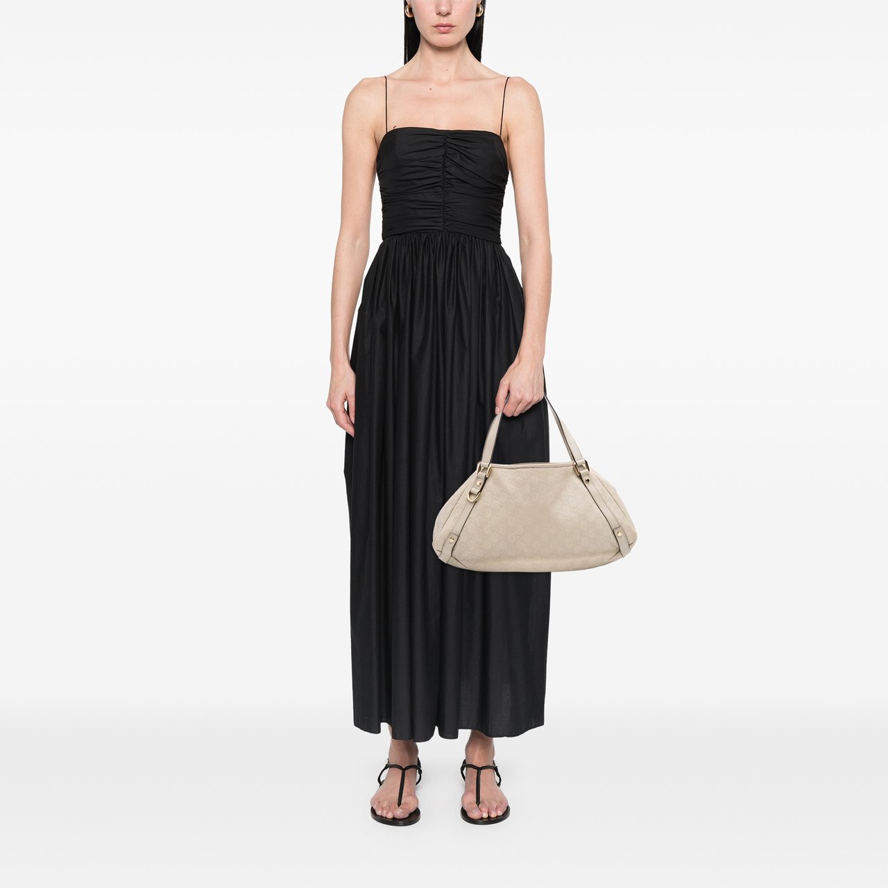 Gucci Medium Guccissima Abbey D Ring Tote Bruin