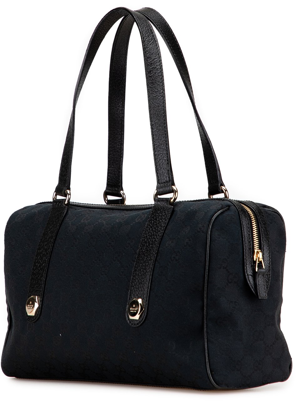 Gucci GG Canvas Charmy Shoulder Bag Zwart