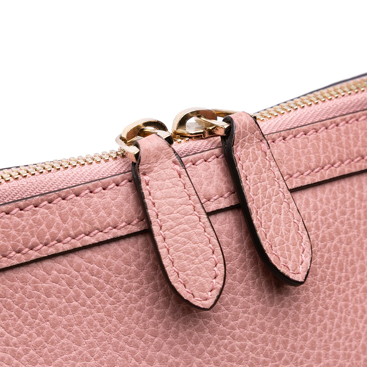 Gucci Large Dollar Calfskin GG Charm Dome Satchel Roze