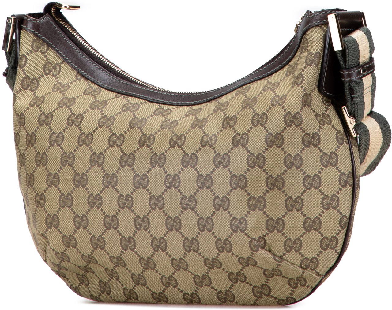 Gucci GG Canvas Web Crossbody Bruin