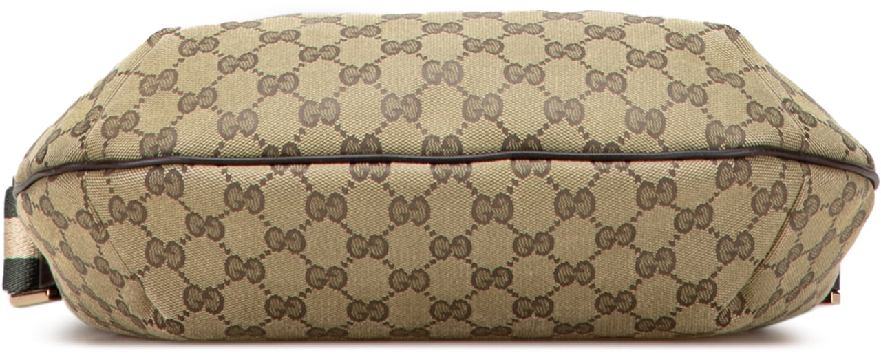Gucci GG Canvas Web Crossbody Bruin