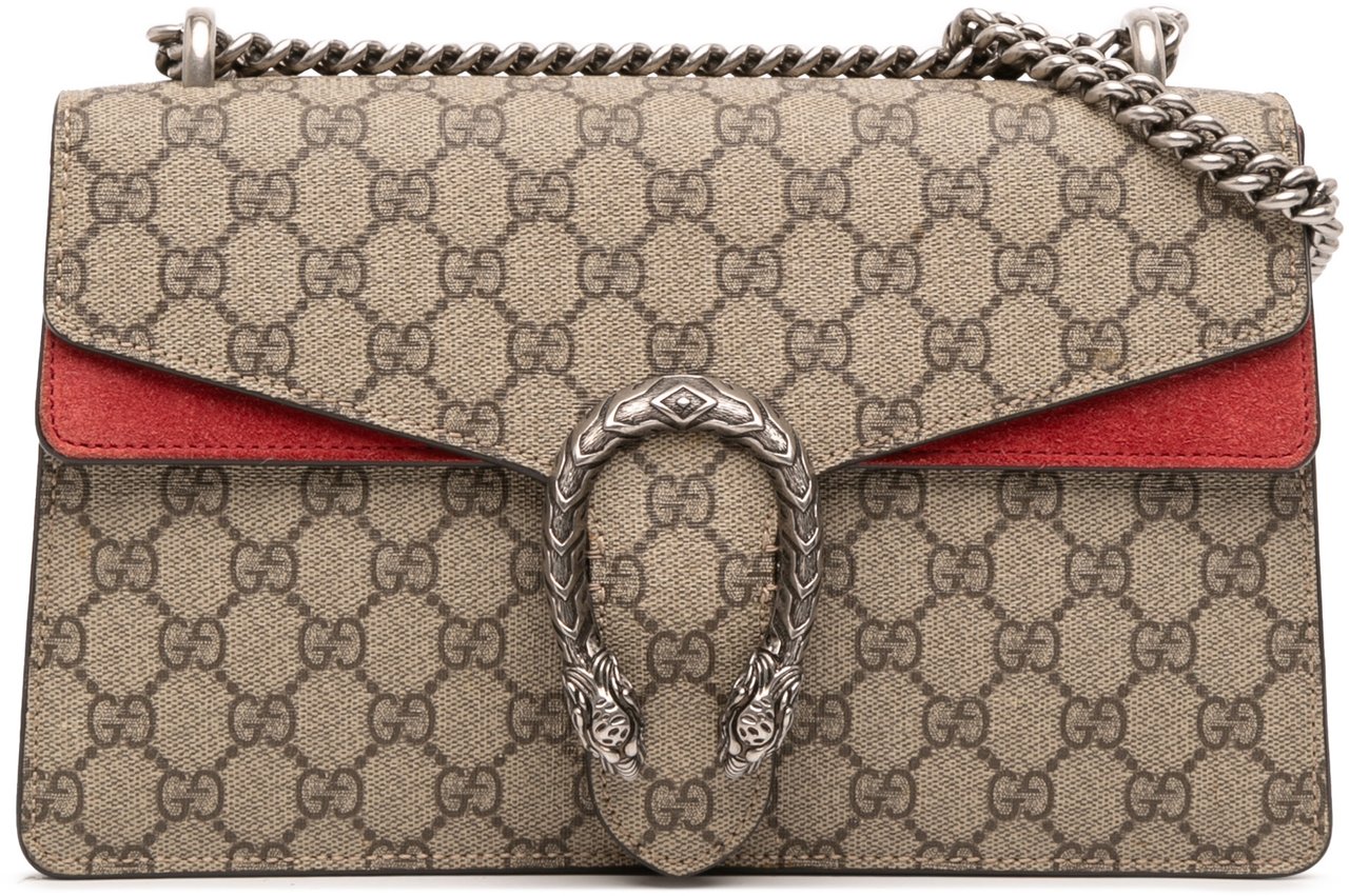 Gucci Medium GG Supreme Dionysus Shoulder Bag Bruin