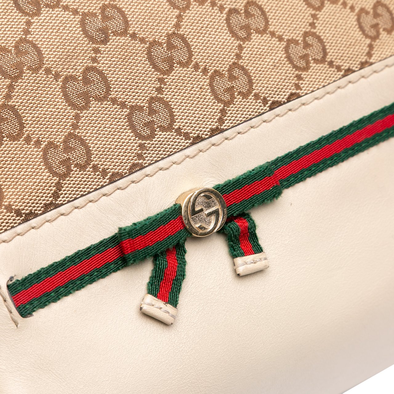 Gucci GG Canvas Web Mayfair Satchel Bruin