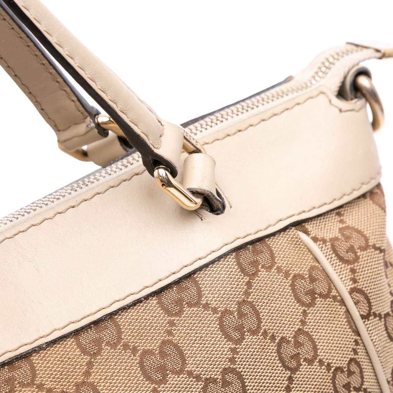 Gucci GG Canvas Web Mayfair Satchel Bruin