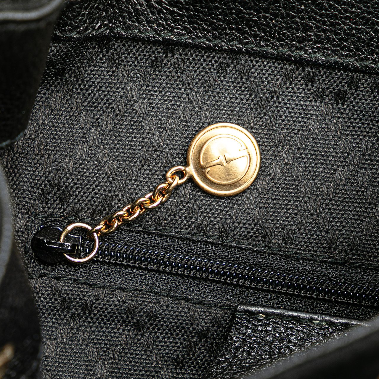 Gucci Suede Bamboo Backpack Zwart