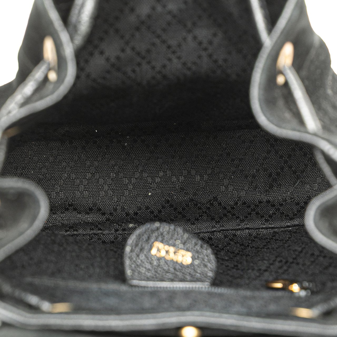 Gucci Suede Bamboo Backpack Zwart
