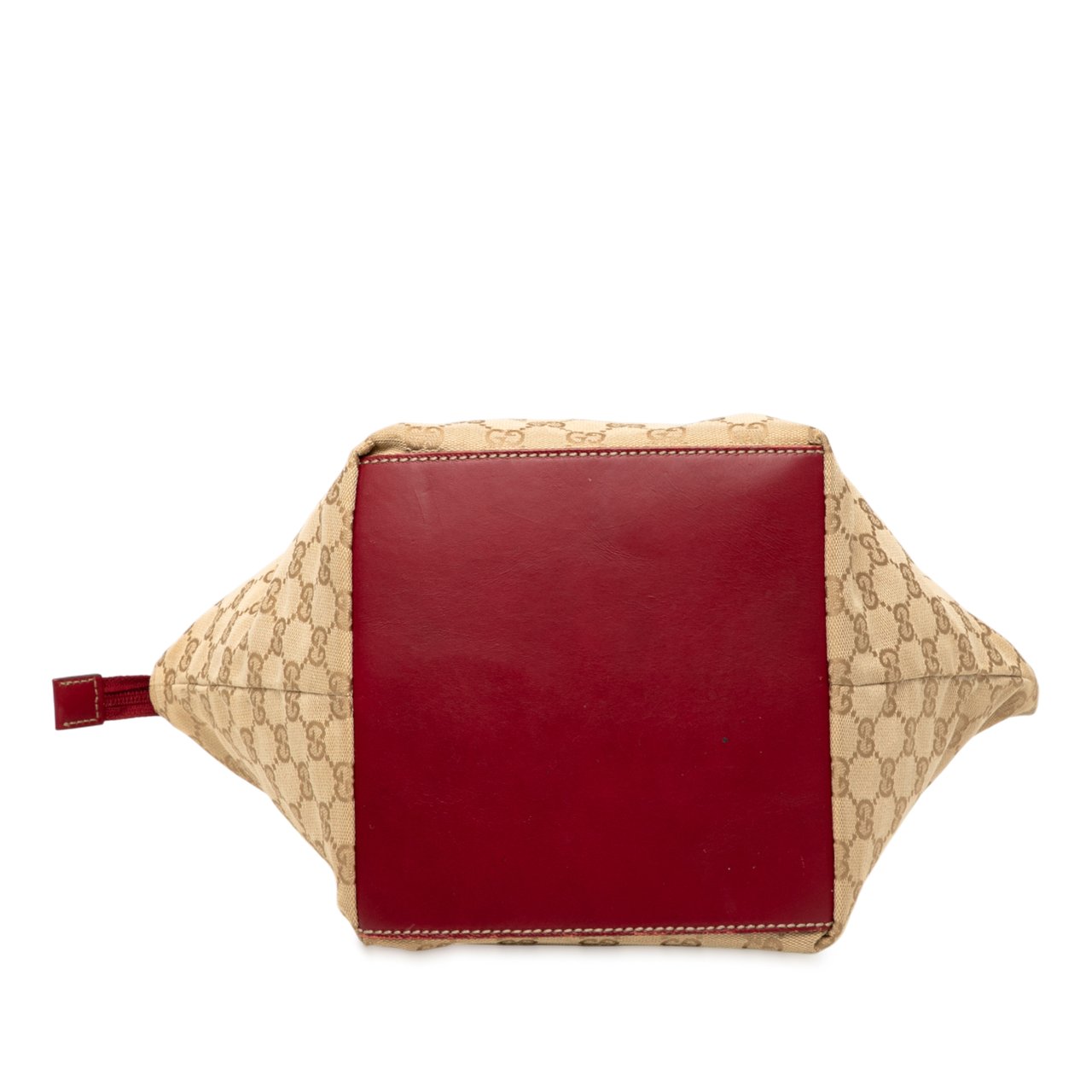 Gucci GG Canvas Web Handbag Bruin