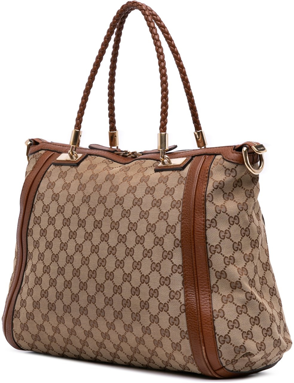 Gucci Large GG Canvas Bella Satchel Bruin