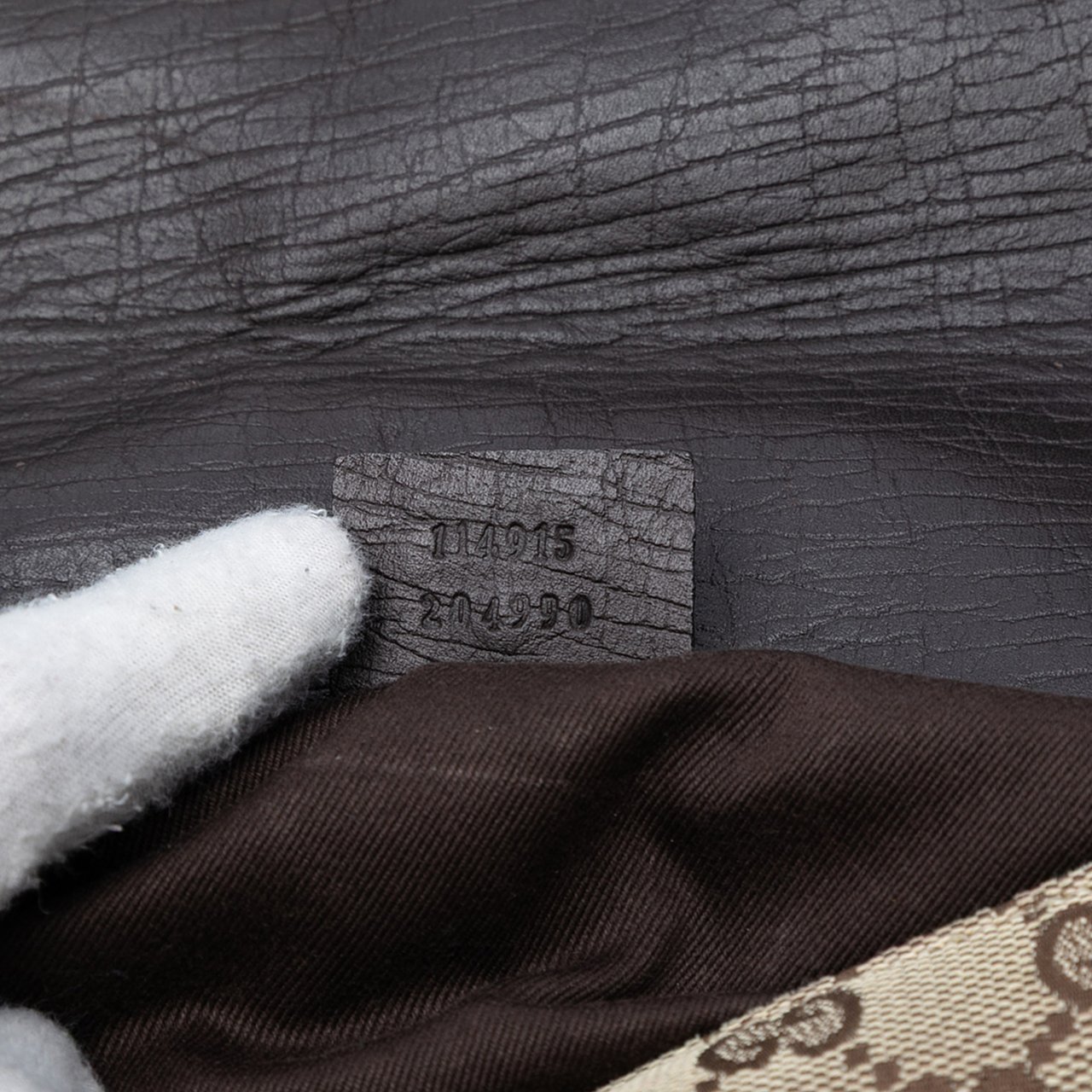 Gucci GG Canvas Horsebit Shoulder Bag Bruin