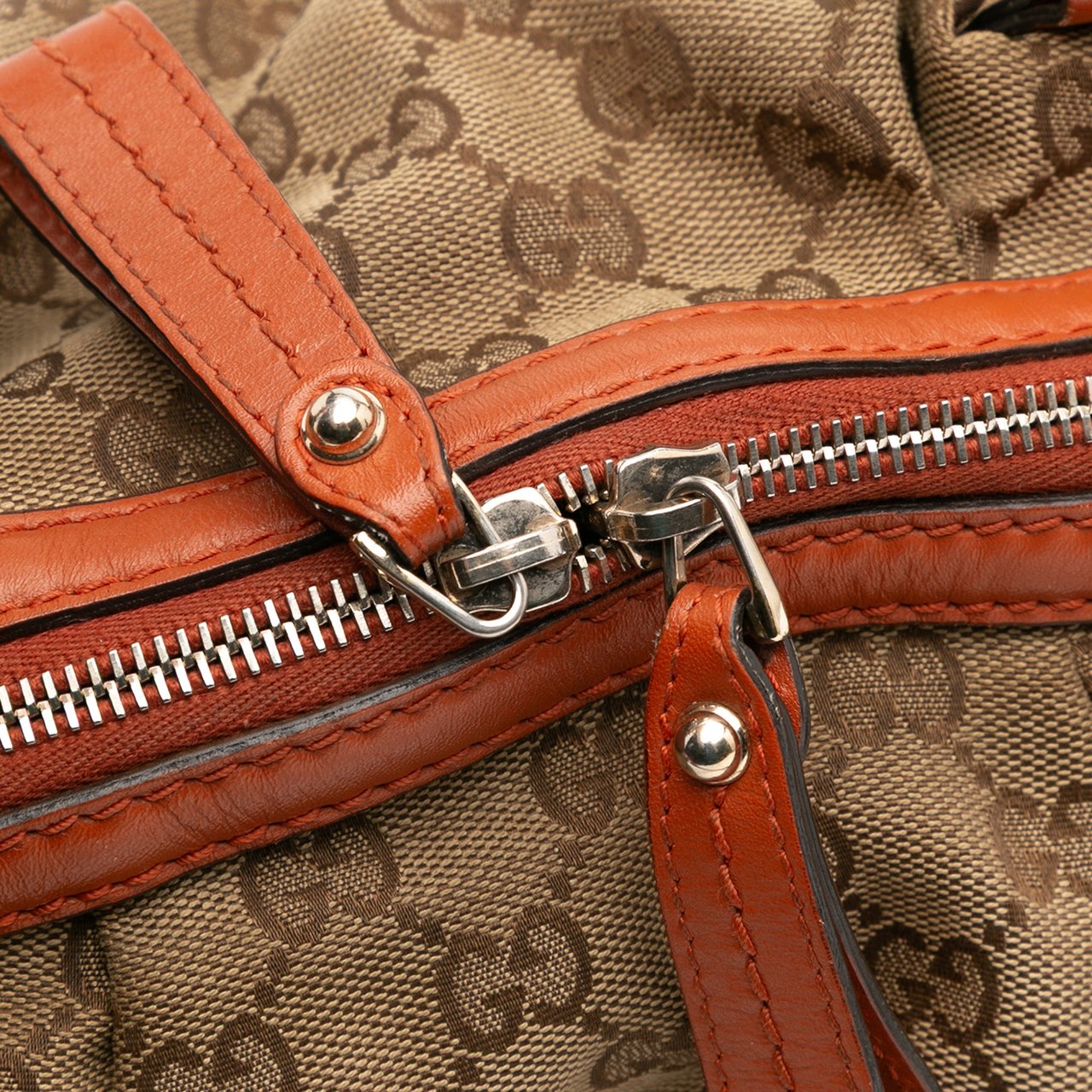 Gucci GG Canvas Sukey Satchel Bruin