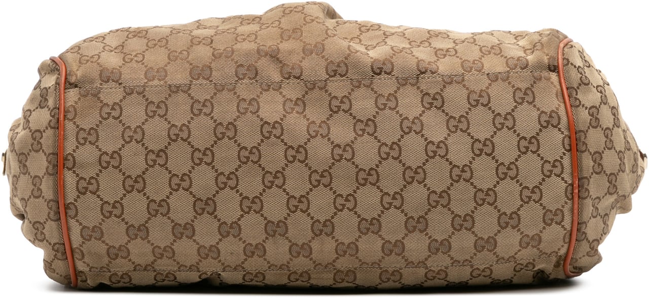 Gucci GG Canvas Sukey Satchel Bruin
