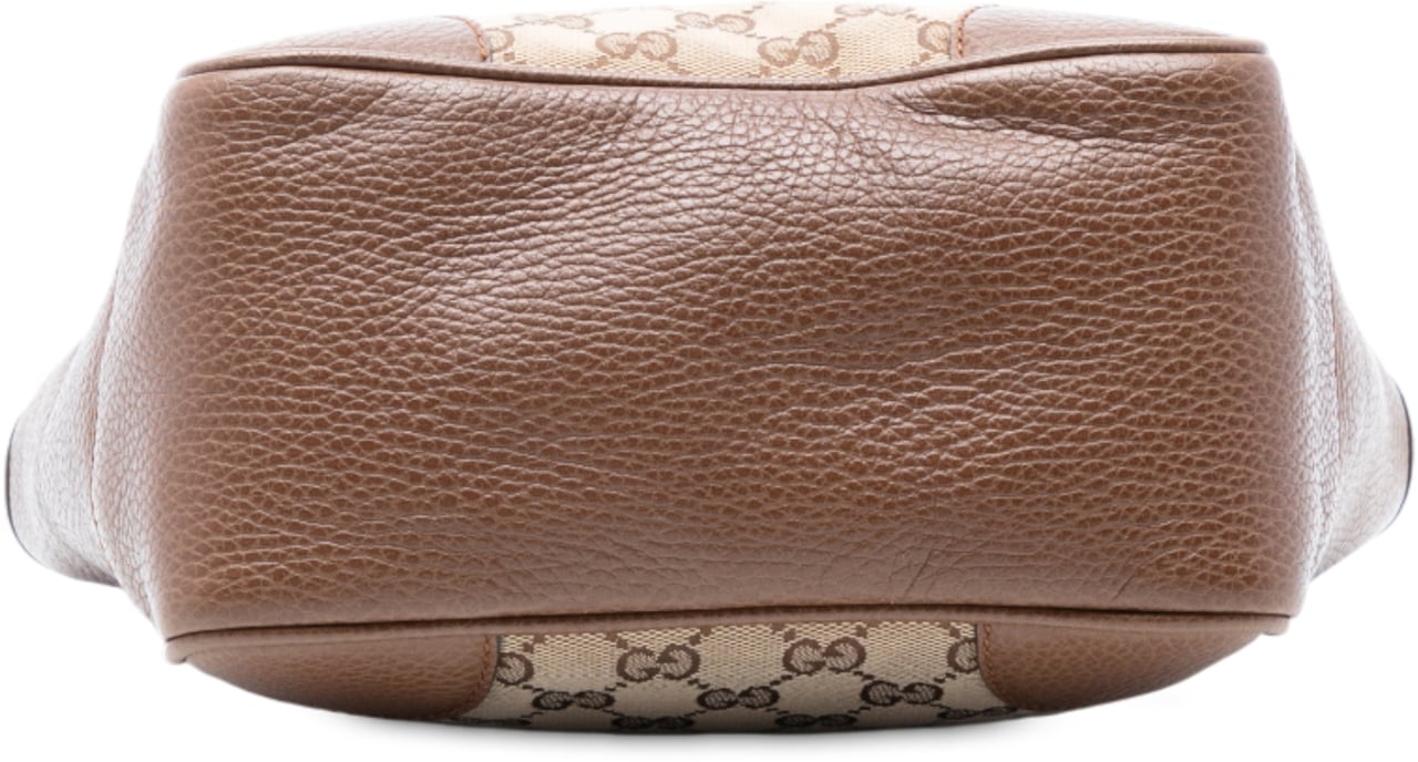 Gucci Small GG Canvas Bree Satchel Bruin