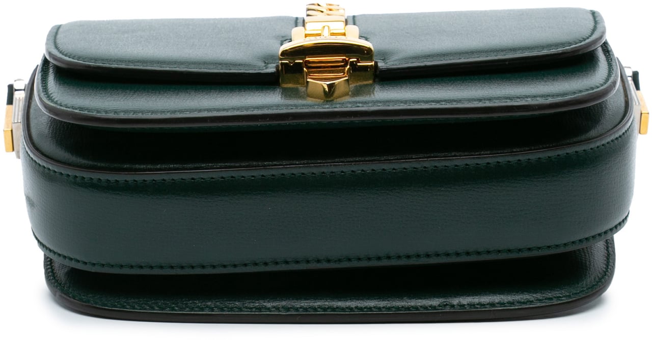 Gucci Mini Leather Sylvie 1969 Crossbody Groen