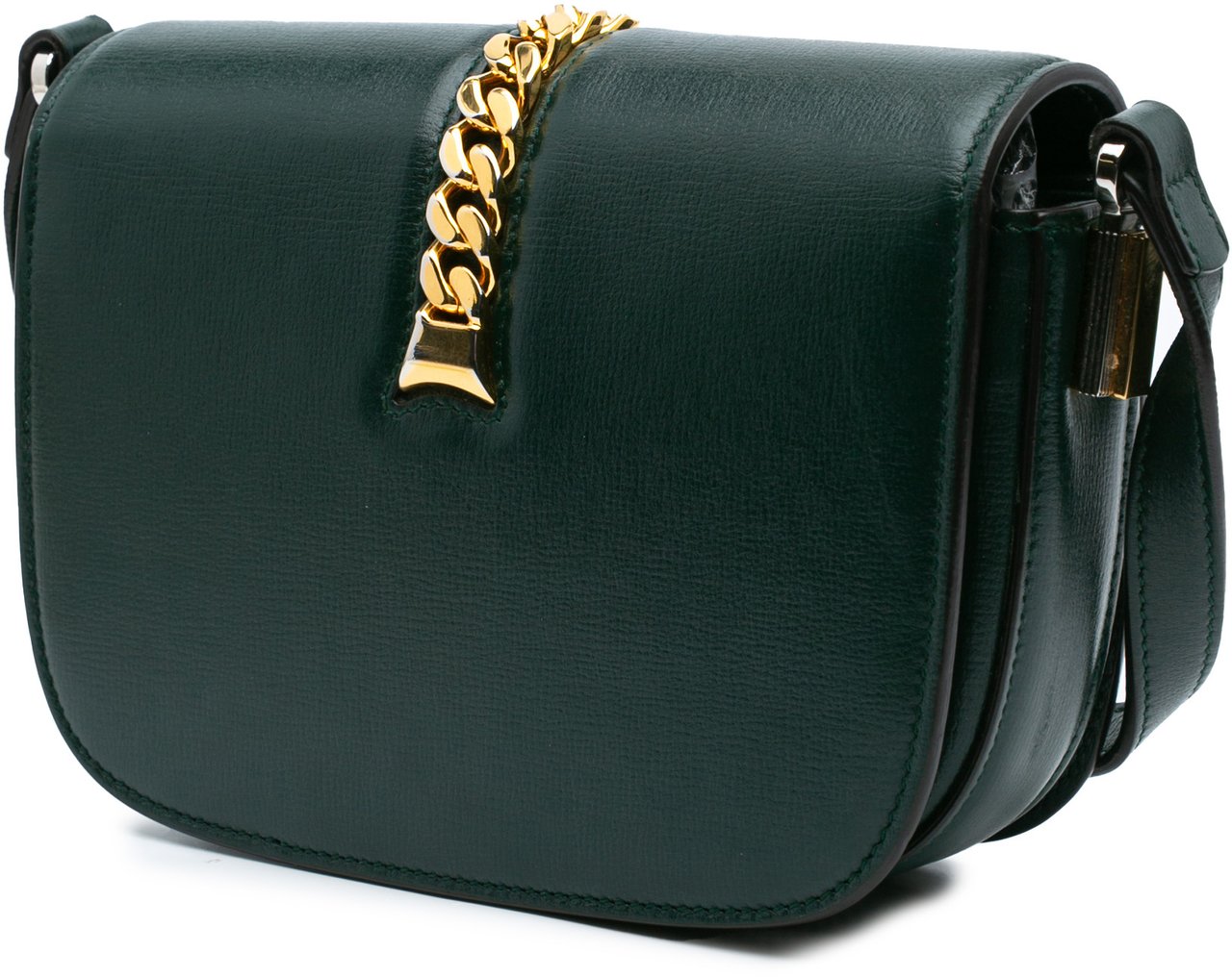 Gucci Mini Leather Sylvie 1969 Crossbody Groen